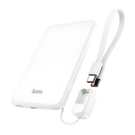 Повербанк Hoco J140 5000mAh QC, FCP, AFC, PD 20W + кабель Type-C white Повербанк Hoco J140 5000mAh QC, FCP, AFC, PD 20W + кабель Type-C white