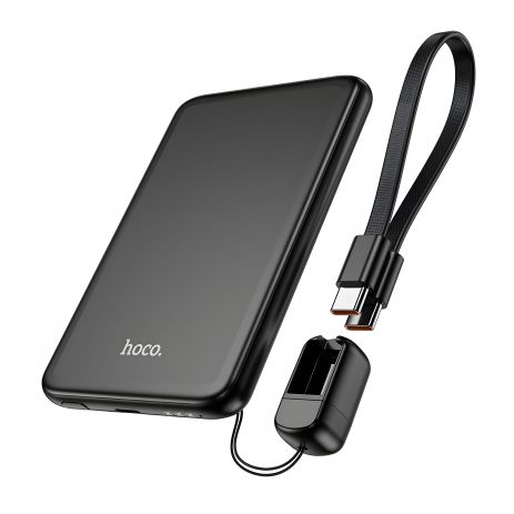 Повербанк Hoco J140 5000mAh QC, FCP, AFC, PD 20W + кабель Type-C black