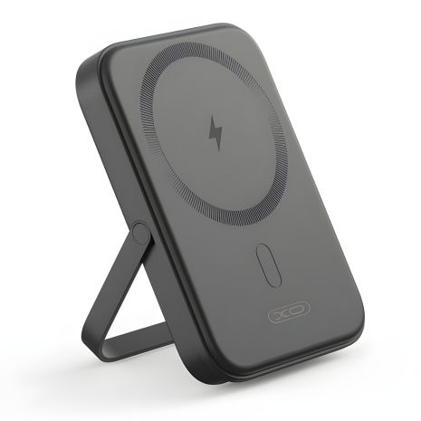 Повербанк XO PR242 PD20W Magnetic wireless 15W Type-C with U-shaped holder 5000mAh Чорний Повербанк XO PR242 PD20W Magnetic wireless 15W Type-C with U-shaped holder 5000mAh Чорний