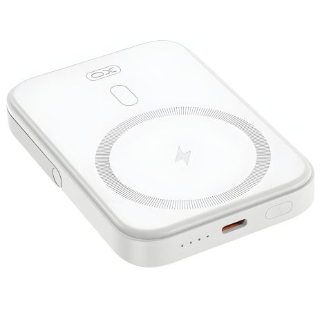 Повербанк XO PR242 белый 5000mAh PD20W с U-образным держателем и магнитной беспроводной зарядкой 15W Type-C Повербанк XO PR242 белый 5000mAh PD20W с U-образным держателем и магнитной беспроводной зарядкой 15W Type-C