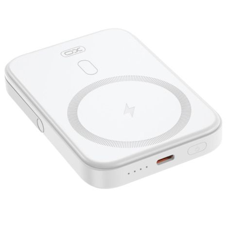 Повербанк XO PR242 PD20W Magnetic wireless 15W Type-C with U-shaped holder 5000mAh Білий Повербанк XO PR242 PD20W Magnetic wireless 15W Type-C with U-shaped holder 5000mAh Білий