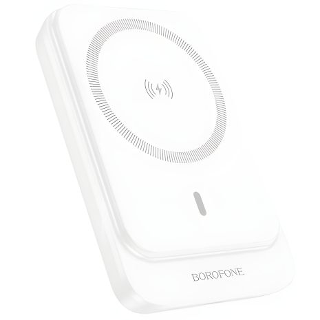 Повербанк Borofone BJ63 Nimble PD20W magnetic 5000mAh Білий Повербанк Borofone BJ63 Nimble PD20W magnetic 5000mAh Білий