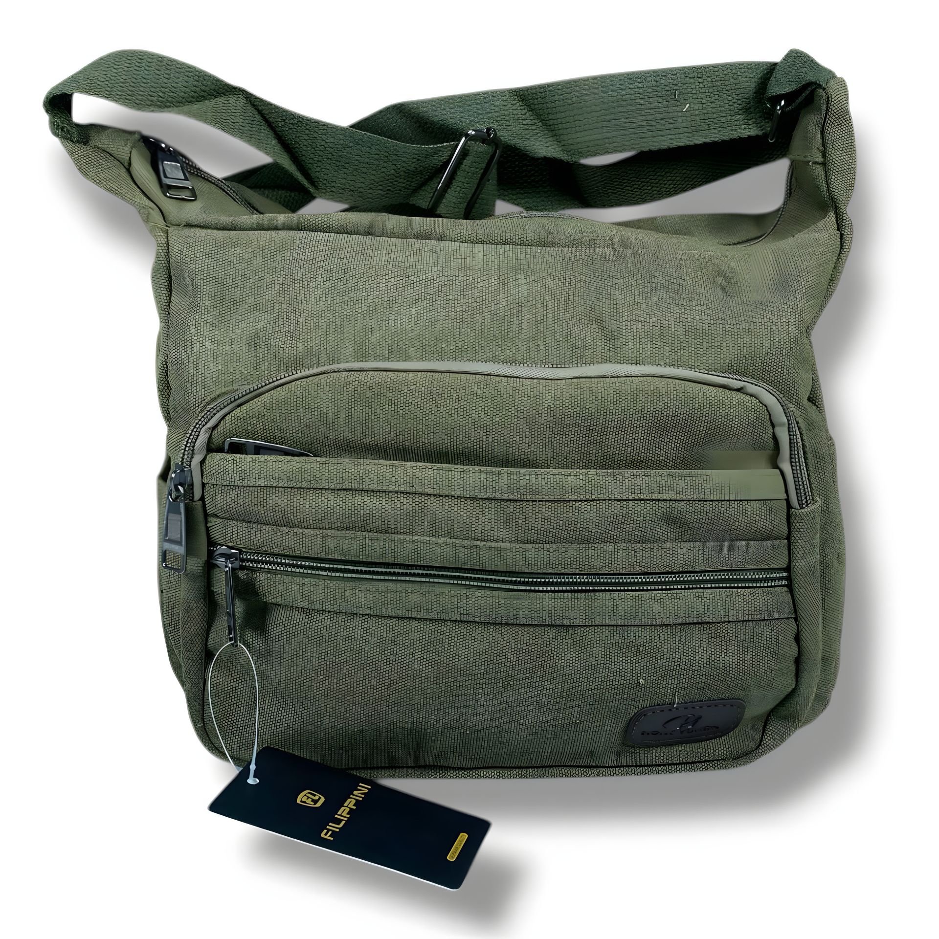 Месенджер з текстилю для щоденних подорожей, колір хакі Месенджер з текстилю для щоденних подорожей, колір хакі