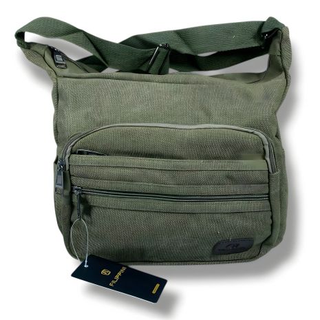Хаки мессенджер для ежедневных путешествий, текстиль