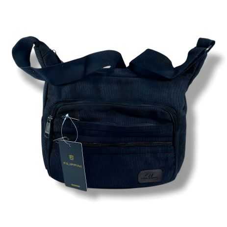 Текстильный мессенджер для ежедневных путешествий, цвет черный Текстильный мессенджер для ежедневных путешествий, цвет черный