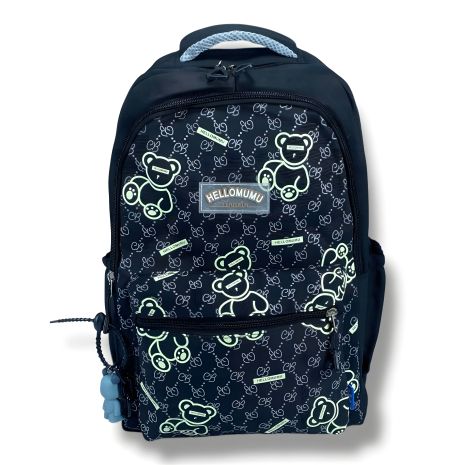 Черный водоотталкивающий школьный рюкзак для старшеклассниц