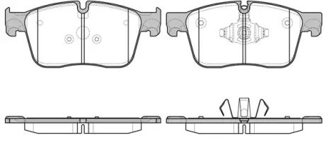 Set (Chery), Jaguar Back Pads (Chery), Jaguar F-Pace, Jaguar XF, REMSA (168300)