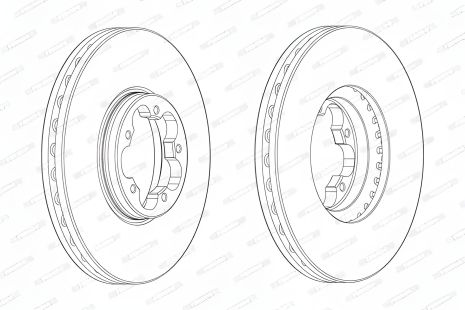 Гальмівний диск для Ford Transit та Ford Tourneo, Ferodo (DDF24701) Гальмівний диск для Ford Transit та Ford Tourneo, Ferodo (DDF24701)