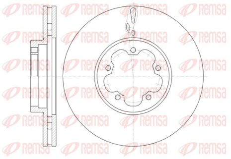 Диск гальмівний FORD TRANSIT, REMSA (6146010)