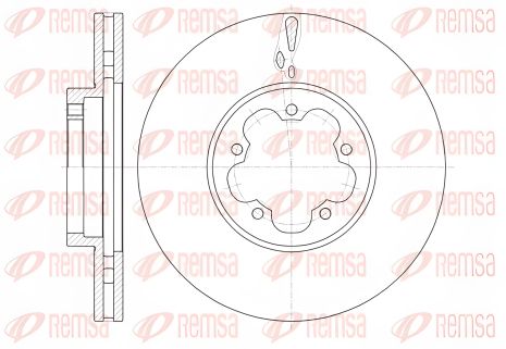 Гальмівний диск для FORD TRANSIT, REMSA (6146010) Гальмівний диск для FORD TRANSIT, REMSA (6146010)