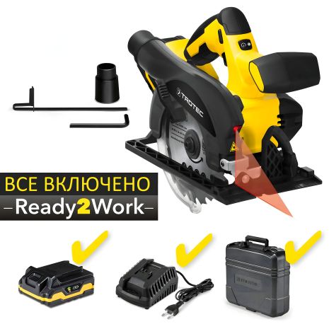 Trotec PCSS Пила циркулярна акумуляторна 10-20V + кейс (4430000110) Trotec PCSS Пила циркулярна акумуляторна 10-20V + кейс (4430000110)