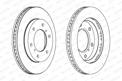 Гальмівний диск для MITSUBISHI PAJERO від FERODO (DDF1384) Гальмівний диск для MITSUBISHI PAJERO від FERODO (DDF1384)