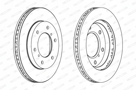 Тормозной диск для MITSUBISHI PAJERO, GAC, FERODO (DDF1384) Тормозной диск для MITSUBISHI PAJERO, GAC, FERODO (DDF1384)