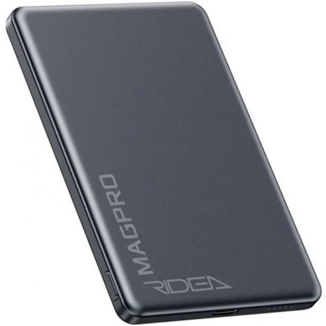 Повербанк Ridea RP-M5 MAGPRO QC/PD 20W, QI 15W with Magnetic 5000mAh Сірий