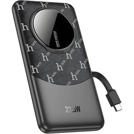 Повербанк Hoco Q29 Nobility 22.5W+PD20W з cable(Type-C) 10000mAh Чорний Повербанк Hoco Q29 Nobility 22.5W+PD20W з cable(Type-C) 10000mAh Чорний