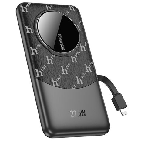 Повербанк Hoco Q29 Nobility 22.5W+PD20W with cable(iP) 10000mAh Черный