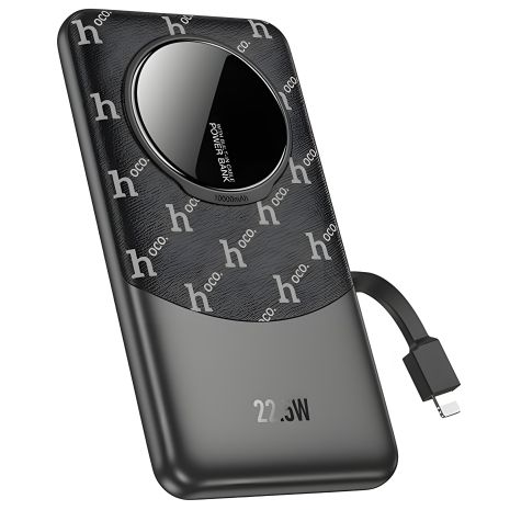Повербанк Hoco Q29 Nobility 22.5W+PD20W with cable(iP) 10000mAh Чорний Повербанк Hoco Q29 Nobility 22.5W+PD20W with cable(iP) 10000mAh Чорний
