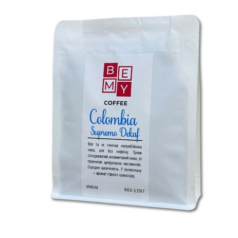 Кава мелена BEMY Coffee Colombia Supremo DEKAF | 250 г