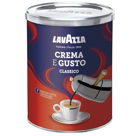 Кофе Лавацца Lavazza Crema e Gusto Classico Крема е Густо Классико ж/б молотый 250 г