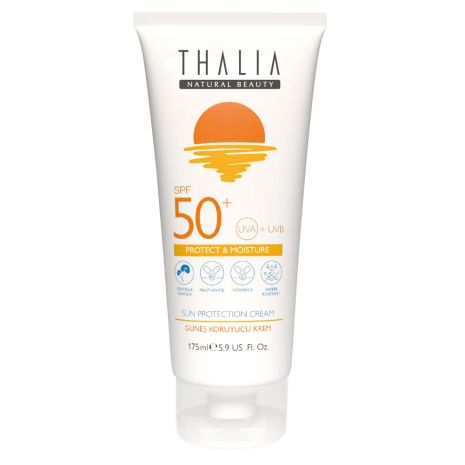 Солнцезащитный увлажняющий крем-протектор для тела SPF 50+ THALIA, 175 мл