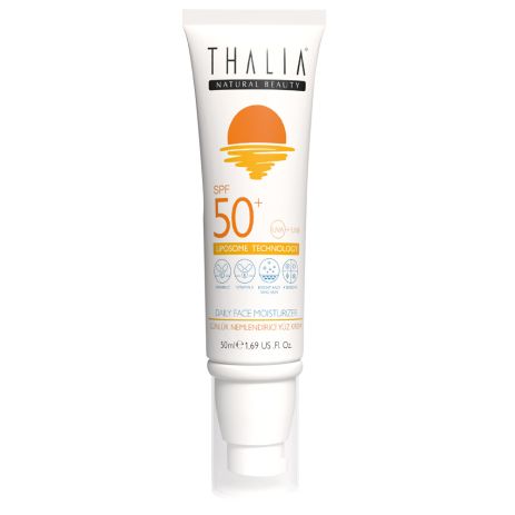 Солнцезащитный увлажняющий крем-протектор для лица SPF 50+ THALIA, 50 мл