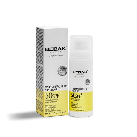 Сонцезахисний мінеральний крем для обличчя Spf 50 Bebak Pharma, 50 мл Сонцезахисний мінеральний крем для обличчя Spf 50 Bebak Pharma, 50 мл