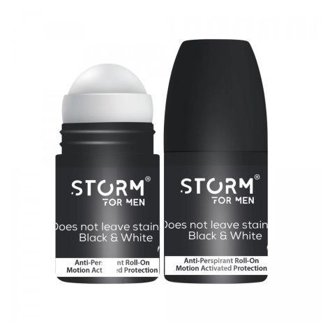 Мужской роликовый дезодорант-антиперспирант STORM Invisible Black, 50 мл