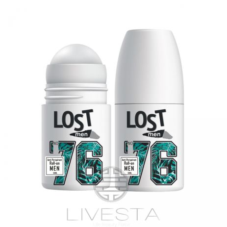 Мужской роликовый дезодорант LOST 76, 50 мл