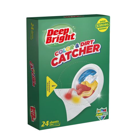 Салфетки-уловители цвета для стирки Deep Bright, 24 шт.