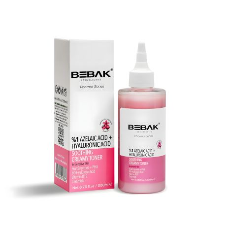 Заспокійливий тонер з азелаїновою кислотою для чутливої шкіри обличчя Bebak Pharma, 200 мл Заспокійливий тонер з азелаїновою кислотою для чутливої шкіри обличчя Bebak Pharma, 200 мл
