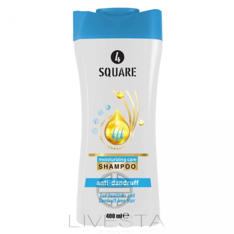 Увлажняющий шампунь для волос "Против перхоти" 4 SQUARE, 400 мл