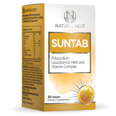 Дієтична добавка для захисту шкіри від сонця Suntab Naturalnest, 30 таблеток Дієтична добавка для захисту шкіри від сонця Suntab Naturalnest, 30 таблеток