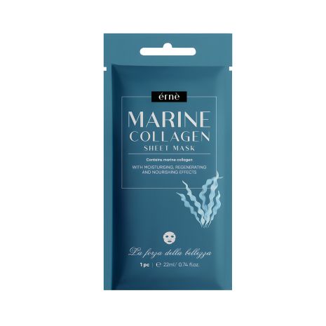 Тканинна маска відновлююча для обличчя з морським колагеном Erne, 22 мл Тканинна маска відновлююча для обличчя з морським колагеном Erne, 22 мл