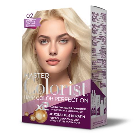 Краска для волос Master Colorist 0.2 Пшеничный Блонд, 2x50 мл+2x50 мл+10 мл