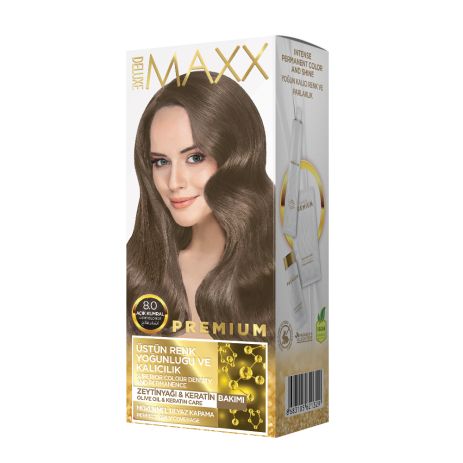 Краска для волос MAXX Deluxe 8.0 Светло-русый, 50 мл+50 мл+10 мл