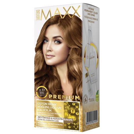 Краска для волос MAXX Deluxe 8.37 Песочный, 50 мл+50 мл+10 мл