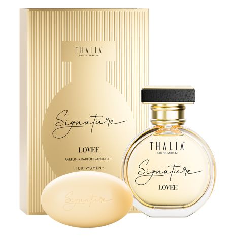 Женский парфюмерный набор EDP+мыло Lovee THALIA Signature, 50 мл+100 г