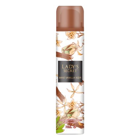 Жіночий дезодорант-спрей Lady's Secret Bane Vanilla Noir, 75 мл Жіночий дезодорант-спрей Lady's Secret Bane Vanilla Noir, 75 мл