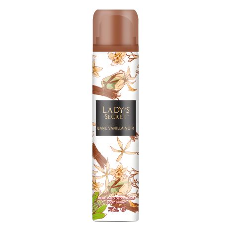 Жіночий дезодорант-спрей Lady's Secret Bane Vanilla Noir, 75 мл Жіночий дезодорант-спрей Lady's Secret Bane Vanilla Noir, 75 мл
