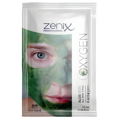 Кислородная пузырьковая маска для лица с экстрактом алоэ Zenix, 10 мл Кислородная пузырьковая маска для лица с экстрактом алоэ Zenix, 10 мл