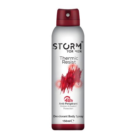 Чоловічий дезодорант-антиперспірант для тіла STORM Thermic Resist, 150 мл Чоловічий дезодорант-антиперспірант для тіла STORM Thermic Resist, 150 мл