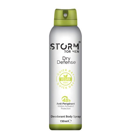 Чоловічий дезодорант-антиперспірант для тіла Storm Dry Defense, 150 мл Чоловічий дезодорант-антиперспірант для тіла Storm Dry Defense, 150 мл