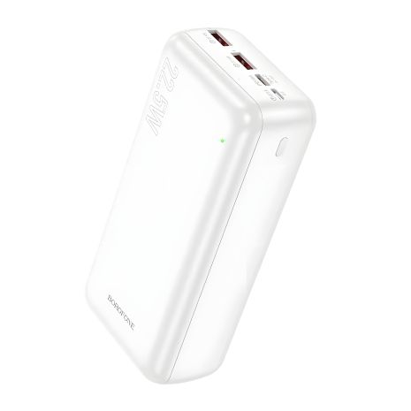 Повербанк Borofone BJ38B Power 22.5W+PD20W 30000 mAh Білий Повербанк Borofone BJ38B Power 22.5W+PD20W 30000 mAh Білий
