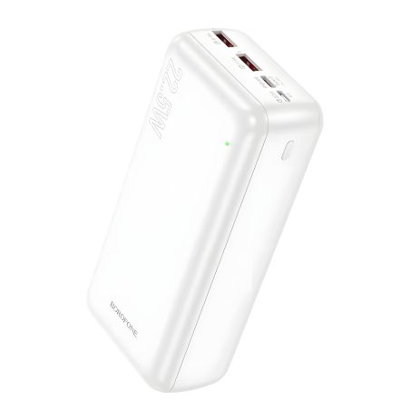 Повербанк Borofone BJ38B Power 22.5W+PD20W 30000 mAh Білий