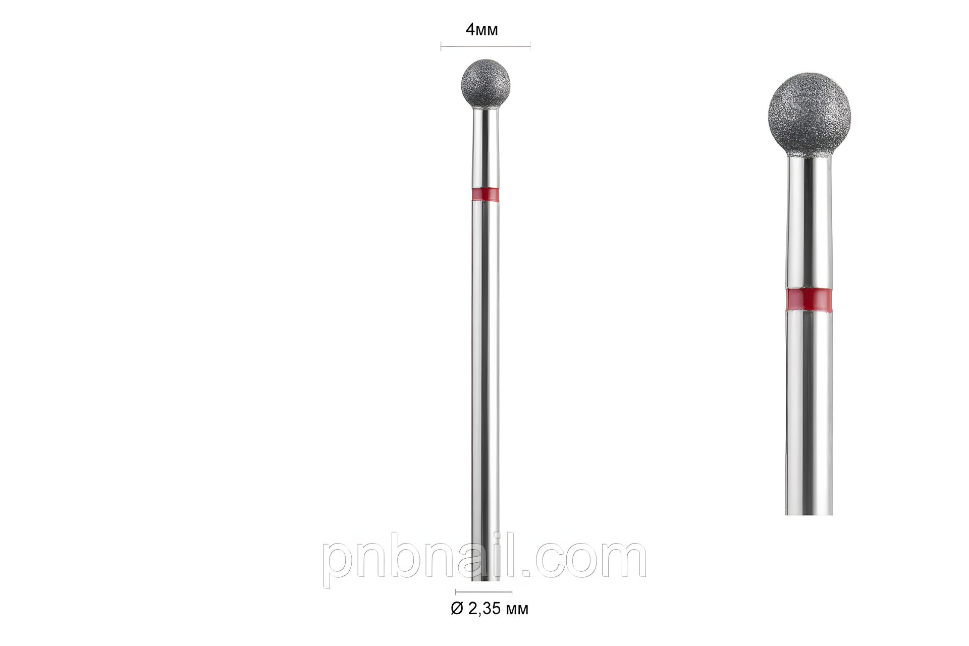 Алмазная фреза 001 красная (шар) DLX, размеры 016, 025, 040, 050 - 040 Алмазная фреза 001 красная (шар) DLX, размеры 016, 025, 040, 050 - 040