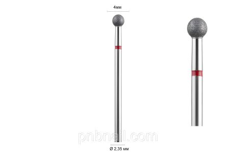 Алмазная фреза 001 красная (шар) DLX, размеры 016, 025, 040, 050 - 040 Алмазная фреза 001 красная (шар) DLX, размеры 016, 025, 040, 050 - 040