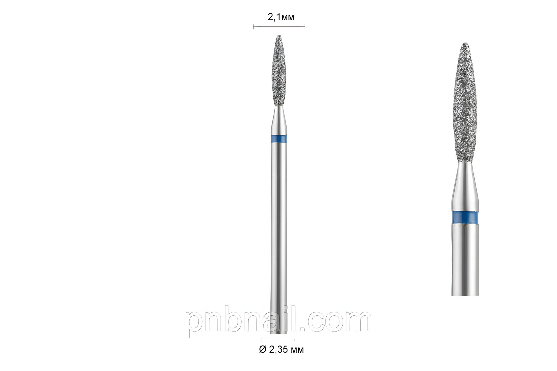 Алмазная фреза 244, синя (Полум'я безопасное) DLX синя 021 Алмазная фреза 244, синя (Полум'я безопасное) DLX синя 021