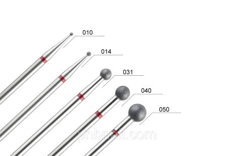 Алмазна фреза 001 червона (Шар) DLX / розміри-016, 025, 040, 050 Алмазна фреза 001 червона (Шар) DLX / розміри-016, 025, 040, 050