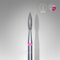 Острая алмазная фреза ПЛАМЯ 2.1 от STALEKS PRO (красная)