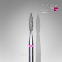 Полум'я гостре алмазна фреза червона, діаметр 2,1 мм / STALEKS PRO